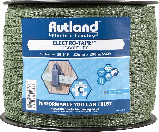 Rutland 20mm Electro-Tape Green