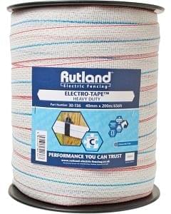 Rutland Electric Fencing 40mm Heavy Duty Electro-Tape White