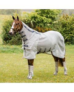 Horseware Rambo Protector Fly Rug Silver/Navy/White/Beige