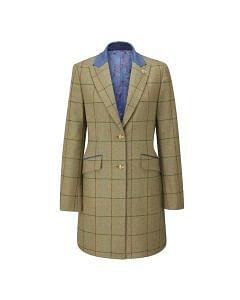 Alan Paine Ladies Combrook Mid-Thigh Tweed Coat
