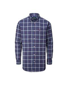 Alan Paine Mens Ilkley Flannel Check Shirt Shooting Fit