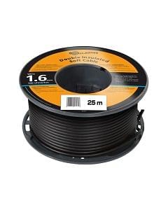 Gallagher Double Insulated Soft Ground Cable 1.6mm Black 25m