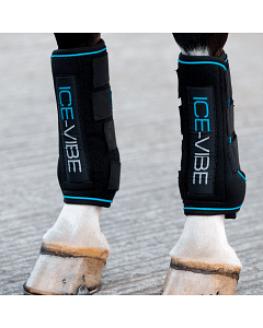 Horseware Ice-Vibe Boots Set Black/Aqua 