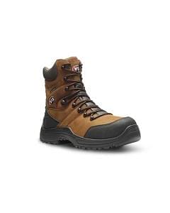 V12 Rocky IGS V1255.01 Waterproof Safety Zip-Sided Hiker Boots Brown