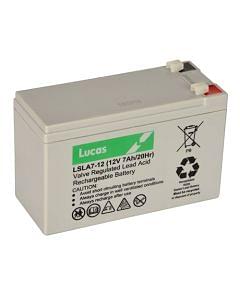 Lucas LSLA Valve Regulated Lead Acid Rechargeable Battery 12V 7Ah (LSLA7-12)