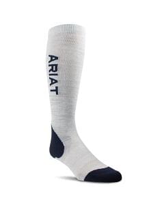 Ariat TEK Performance Socks Heather Grey/Navy