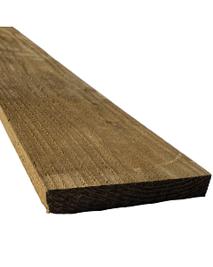 Sawn Timber Board Treated Green 150mm (W) x 22mm (D) x 3.6m (L)