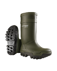 Dunlop Purofort Thermo Plus Safety Wellingtons Green