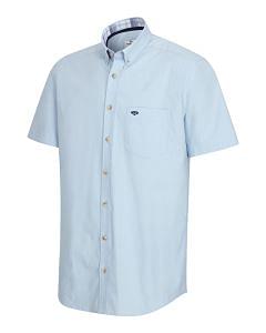 Hoggs of Fife Mens Tolsta Short Sleeve Cotton Stretch Plain Shirt