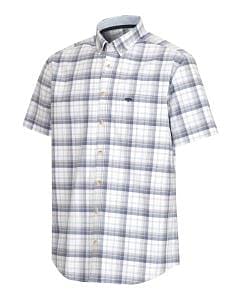Hoggs of Fife Mens Tresness Short Sleeve Cotton Stretch Check Shirt