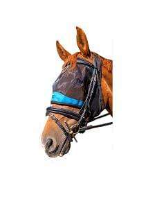 Woof Wear Ride On Fly Mask Black/Turquoise 