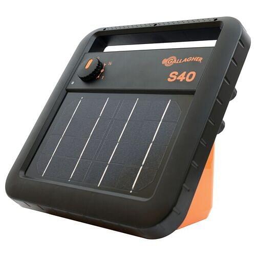 Gallagher Electric Fencing S40 Solar Powered Energiser with Battery