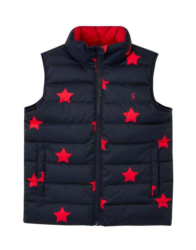 Joules Kids Boys Flip It Reversible Gilet Chelford Farm Supplies