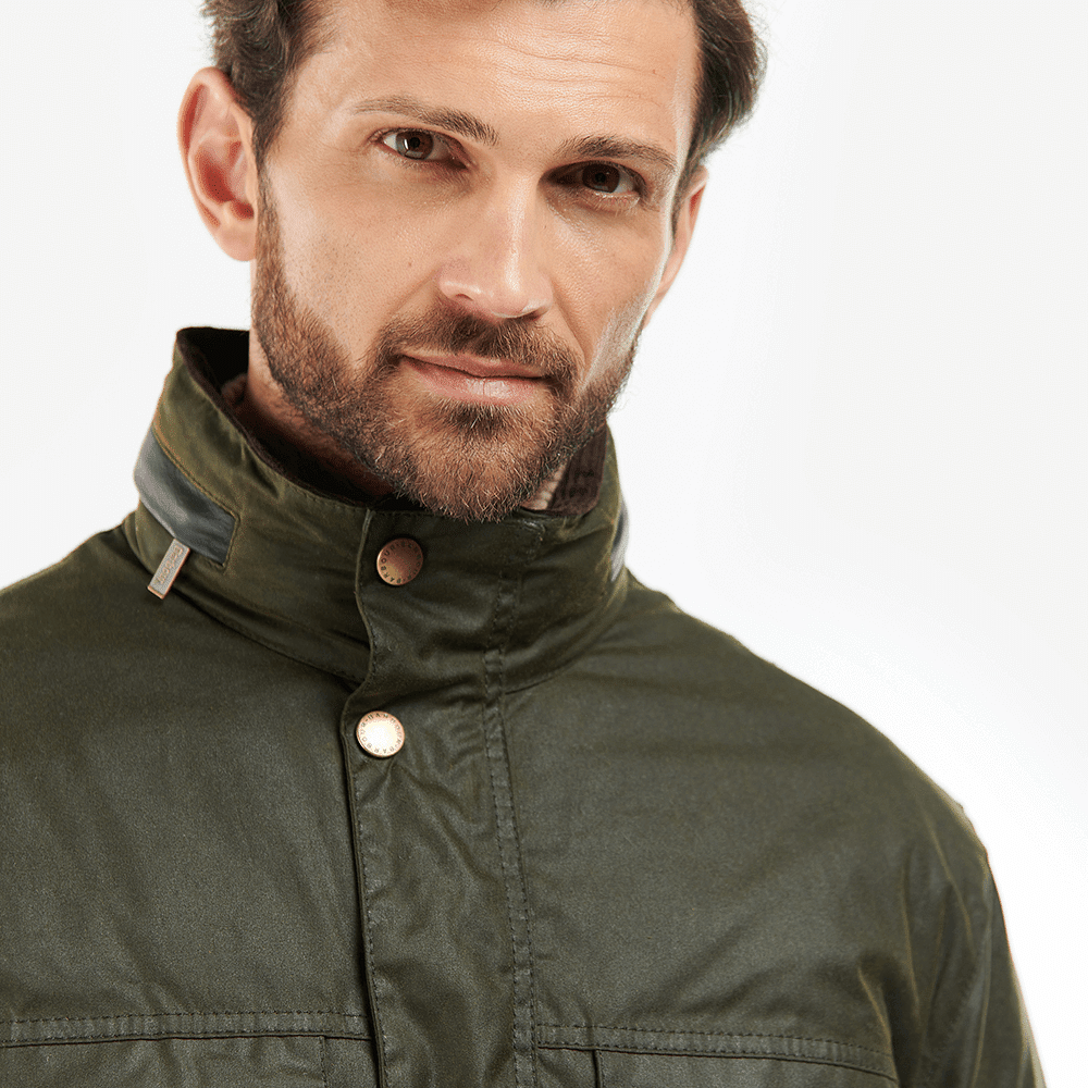 Barbour Mens Malcolm Waxed Cotton Jacket