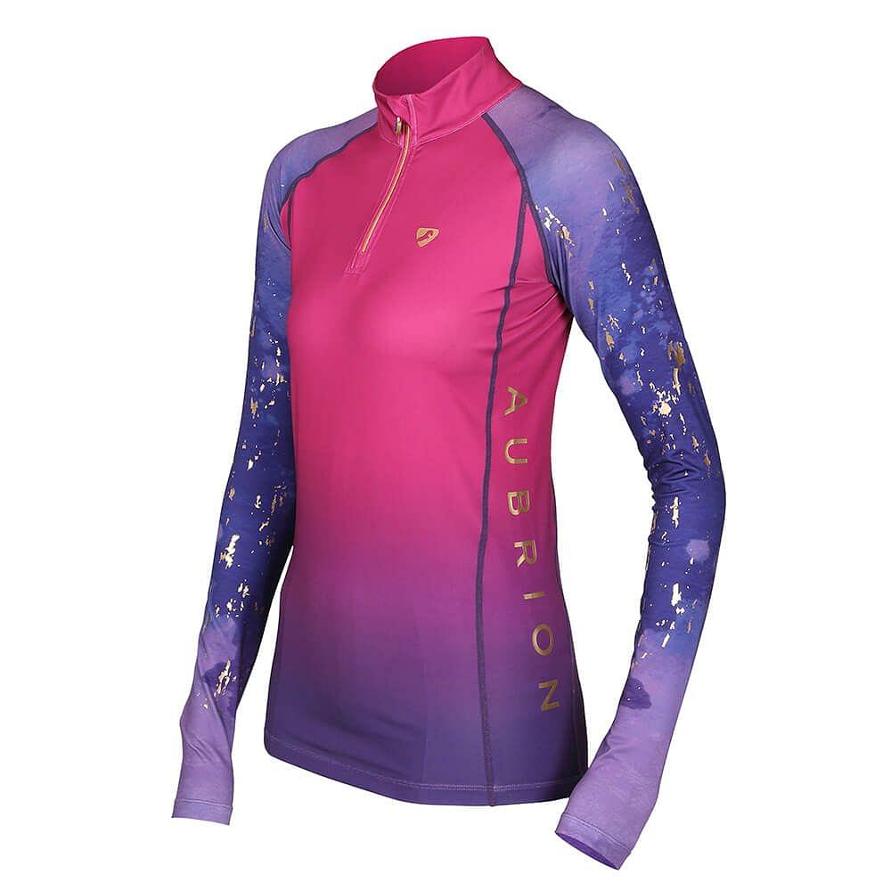 Aubrion Hyde Park Purple Lightning Ladies X-Country Base Layer XS-XL NEW 