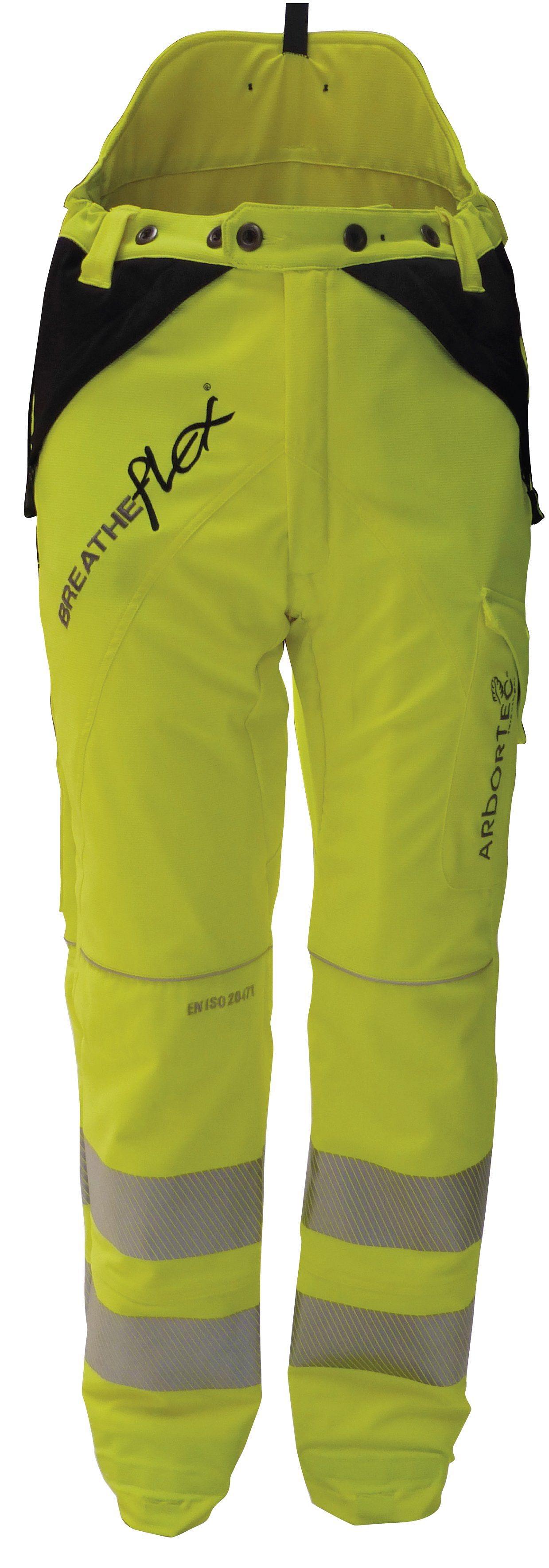 Solidur GLOW High Visibility Orange Chainsaw Trousers Type C  Logger  Clobber Specialist Solidur Retailer