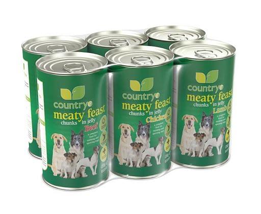 Meaty green store dog food
