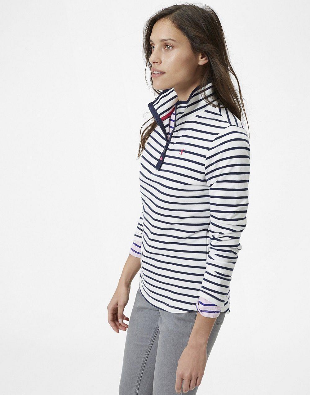 Joules fairdale top sweatshirt navy stripe