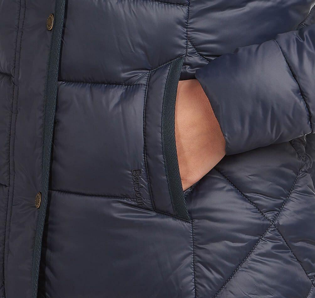 barbour jamison quilted jacket navy