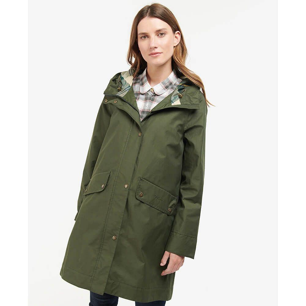 Barbour ladies deals long waterproof coat