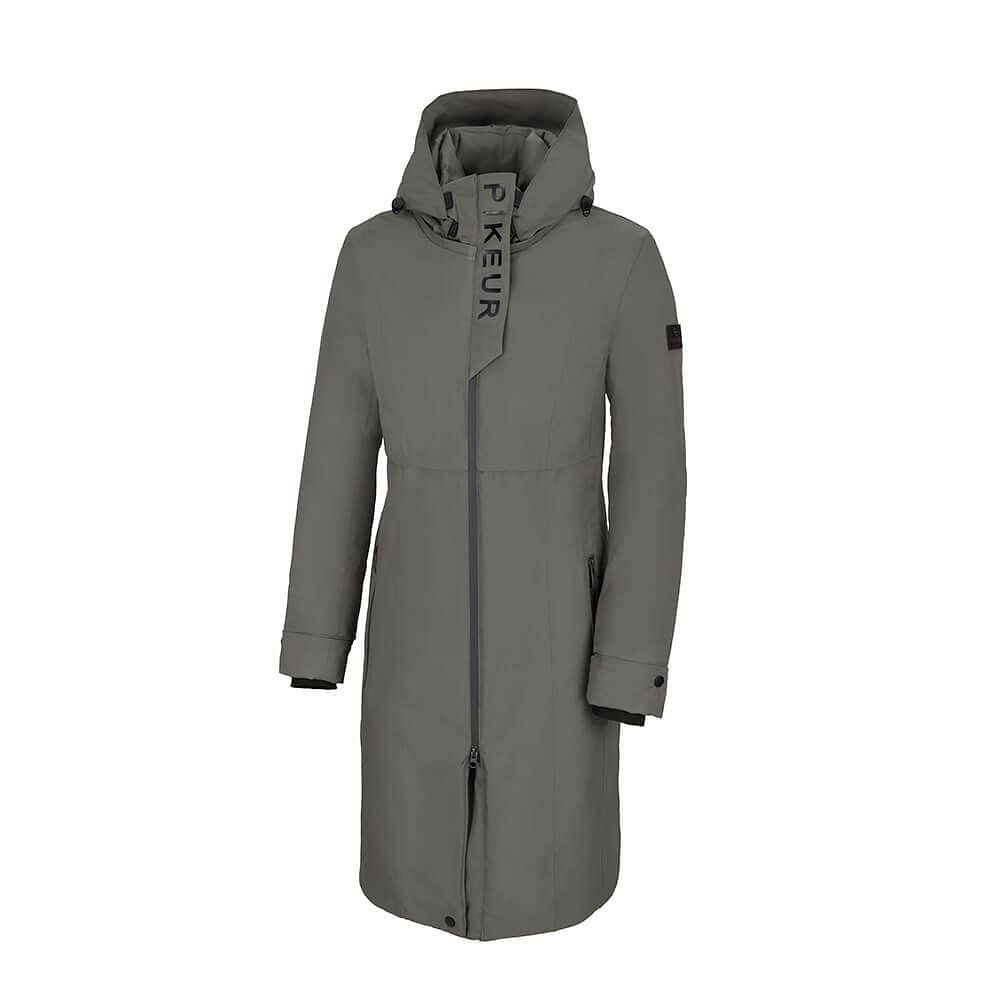 Rains hooded hotsell coat foggy white