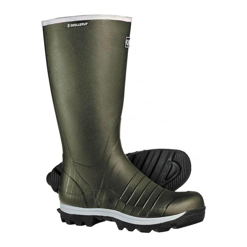 Skellerup Quatro Knee Wellington Boots Green | Chelford Farm Supplies