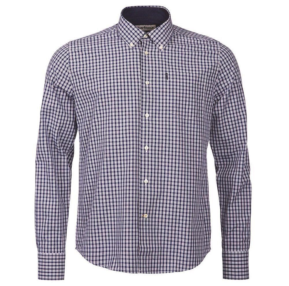 Barbour Raymond Tattersall Shirt Indigo from Chelford Farm Supplies