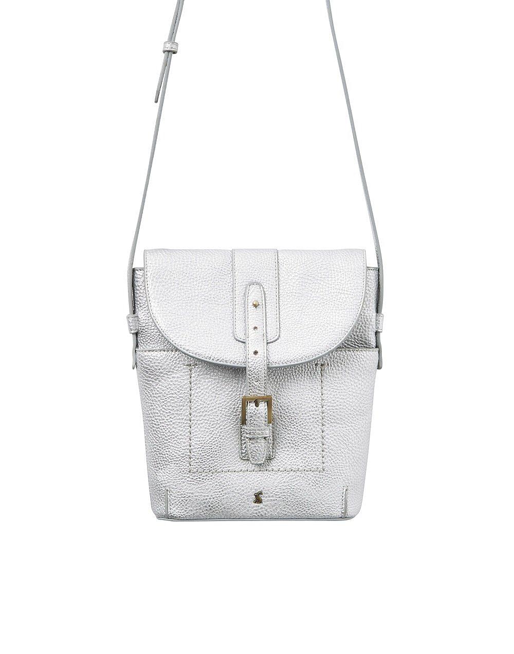 Joules Ladies Tourer Bright Cross Body Bag Silver