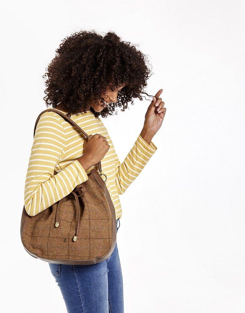 Joules tweed shop shoulder bag