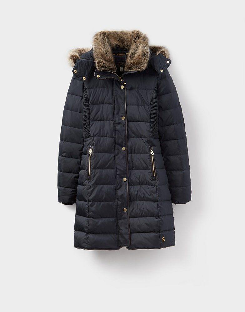 Joules caldecott outlet coat black