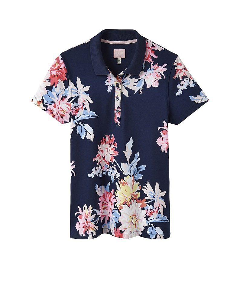 Joules pippa print polo shirt clearance