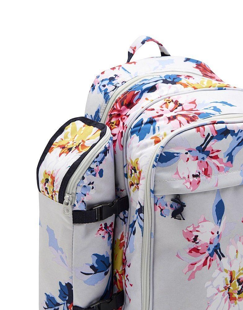 Joules Picnic Rucksack Grey White Floral Chelford Farm Supplies