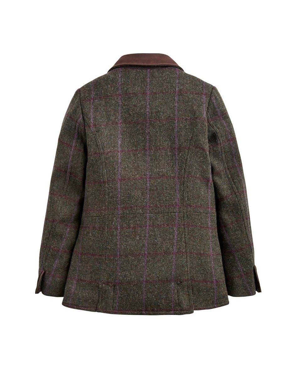 Joules Junior Tweed Fieldcoat Green Check