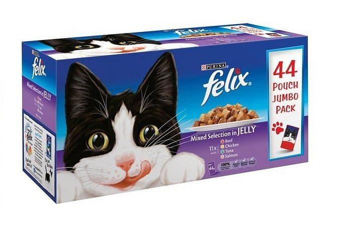 Felix Mixed Variety Pouches Cat Food 44 x 100g