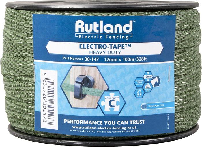 Rutland 12mm Electro-Tape Green