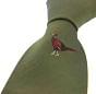 Sax Mens Woven Silk Tie Single Pheasant Green