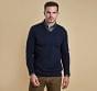 Barbour Mens Essential Lambswool V Neck Sweater Navy