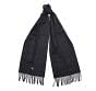 Barbour Mens Plain Lambswool Scarf Charcoal Grey 