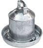 Galvanised Fountain Poultry Drinker 1 Gallon