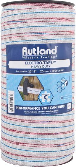 Rutland Electric Fencing 20mm Electro-Tape White