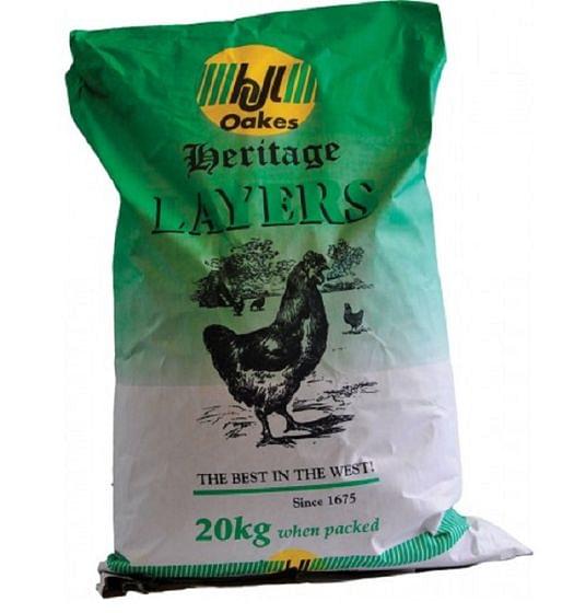 H J Lea Oakes Heritage Layers Meal 20kg