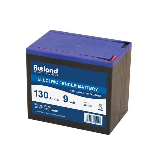 Rutland Electric Fencing 9 Volt Battery 130Ah