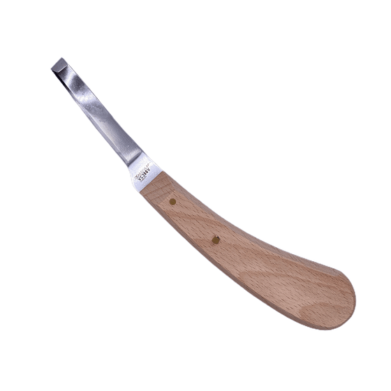 Aesculap Single Edge Right Hand Small Blade Redwood Handle Hoof Knife ...