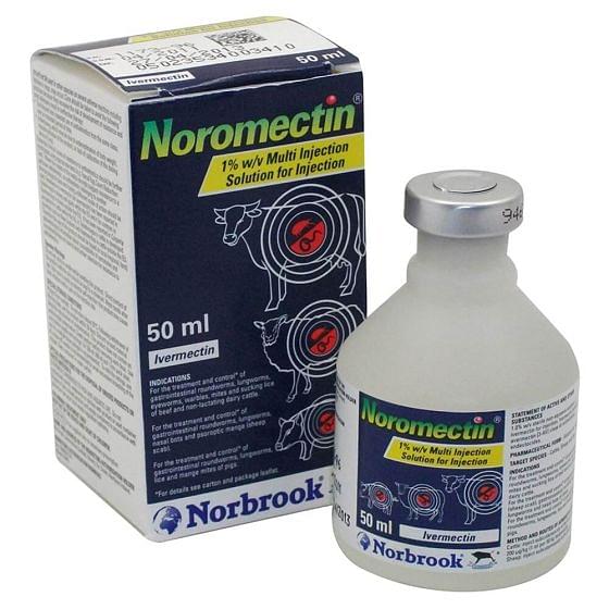 Noromectin 1% Injection Wormer for Cattle, Sheep and Pigs