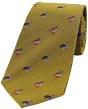 Sax Mens Woven Silk Tie Country Partridges Gold