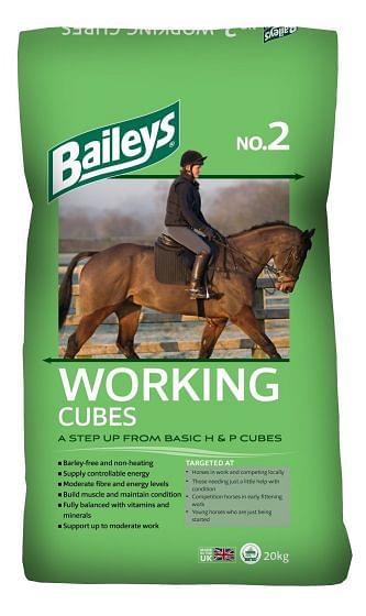 Baileys No.2 Working Horse and Pony Cubes Horse Feed 20kg