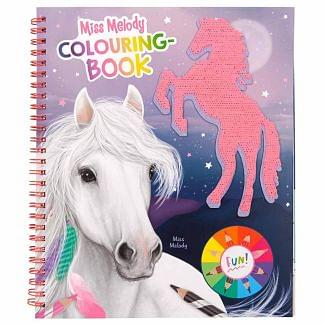 Miss Melody Colouring Book With Reversible Sequins