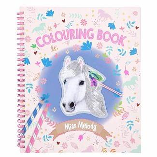 Miss Melody Colouring Book With Fur Appliqués