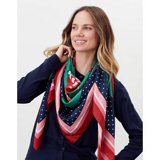 Joules Ladies Agatha Large Square Scarf