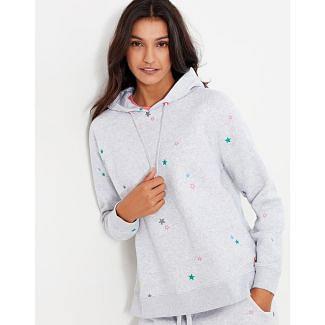 Joules Ladies Rowley Embellished Hooded Sweatshirt